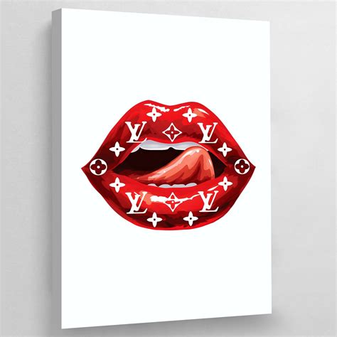 louis vuitton lips wall art|louis vuitton art for sale.